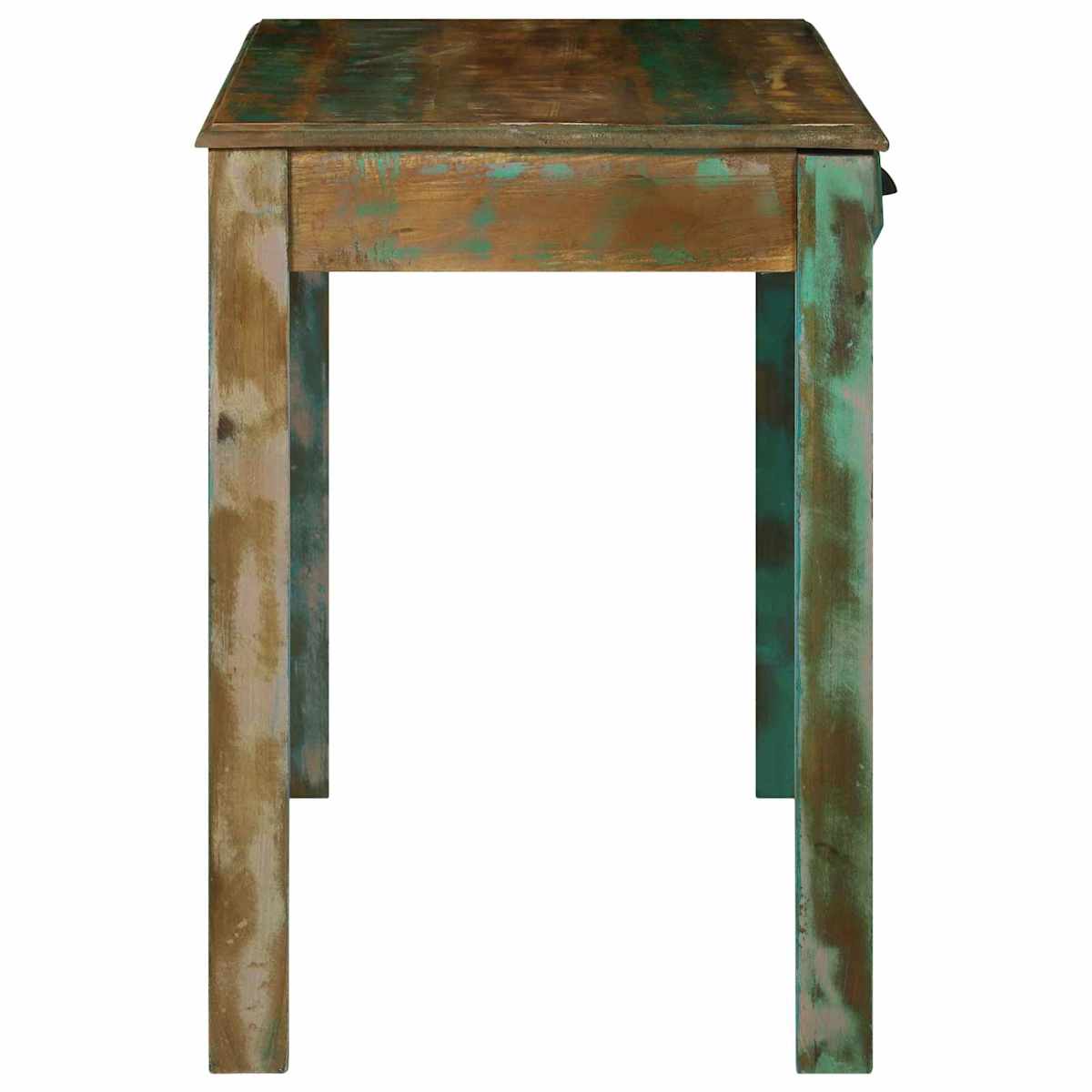 Skrivebord med skuffe Brun 112 x 55 x 76 cm Solid genbrugs træ - Billede 6