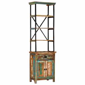 Skříň highboard 55 x 30 x 180 cm masivní recyklované dřevo - obrázek 11
