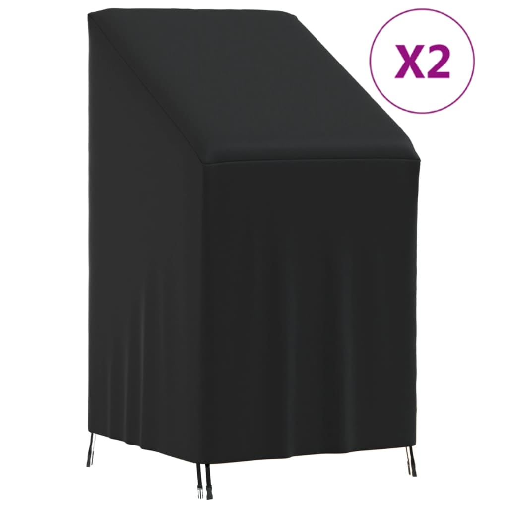 vidaXL Huse scaune de grădină, 2 buc., 70x70x85/125 cm, Oxford 420D