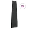 vidaXL aia p&auml;ikesevarju katted 2 tk, must, 190 x 50/30 cm, 420D Oxford