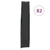 vidaXL aia p&auml;ikesevarju katted 2 tk, must, 136x25/23,5 cm, 420D Oxford