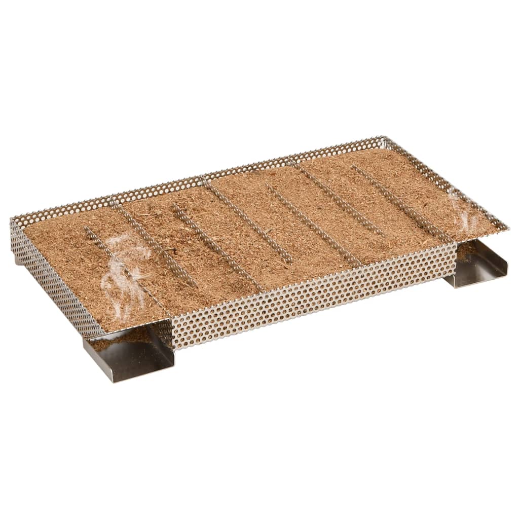 vidaXL Generator de fum rece, 8 camere, 35 cm, oțel inoxidabil