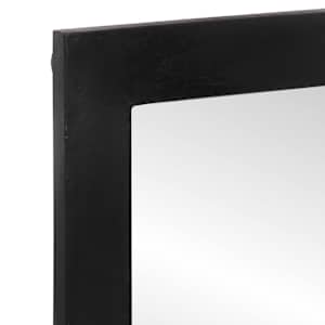 Koupelnové zrcadlo 55x1x60 cm sklo a masivní mangovníkové dřevo - obrázek 4