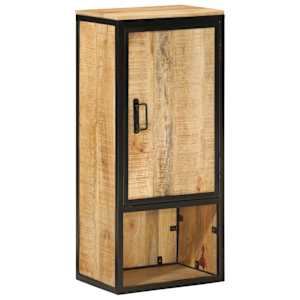 Koupelnová skříňka 40x27x90 cm masivní mangovník a železo - obrázek 12