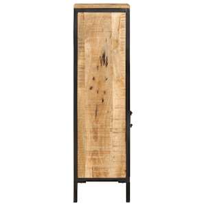 Koupelnová skříňka 40x27x90 cm masivní mangovník a železo - obrázek 4