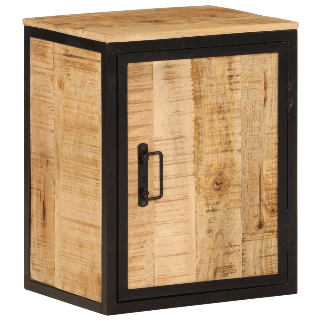 vidaXL Badschrank 40x30x50 cm Massivholz Mango und Eisen