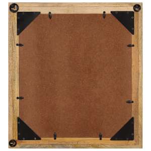 Koupelnové zrcadlo 55 x 1 x 60 cm sklo a masivní mangovník - obrázek 3