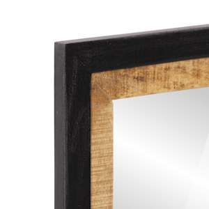 Koupelnové zrcadlo 55 x 1 x 60 cm sklo a masivní mangovník - obrázek 4