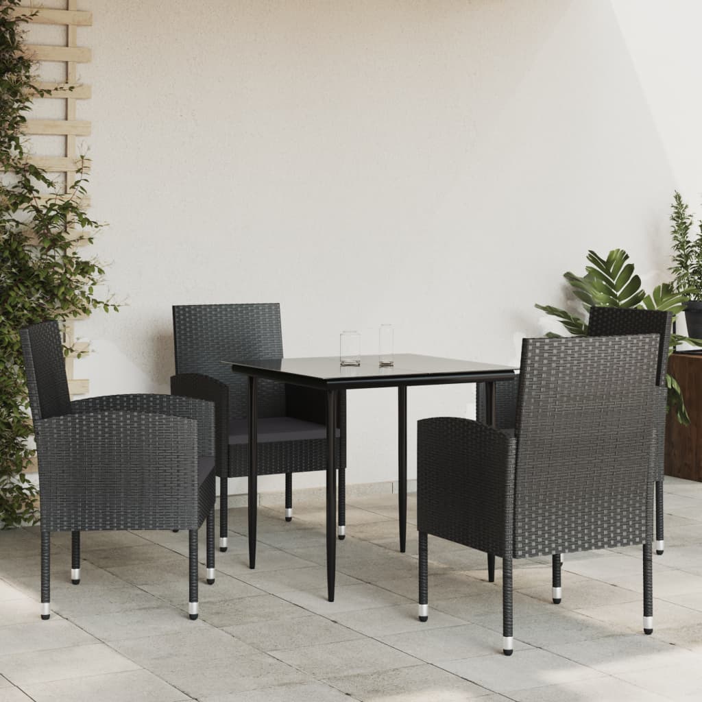 Outsunny Tavolo da Giardino con 6 sedie Pieghevole Set Mobili Giardino e  Esterno in Ferro e Tessuto di Texilene Alluminio