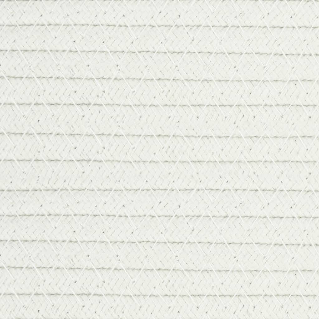  Kôš na bielizeň hnedo-biely Ø55x36 cm bavlna