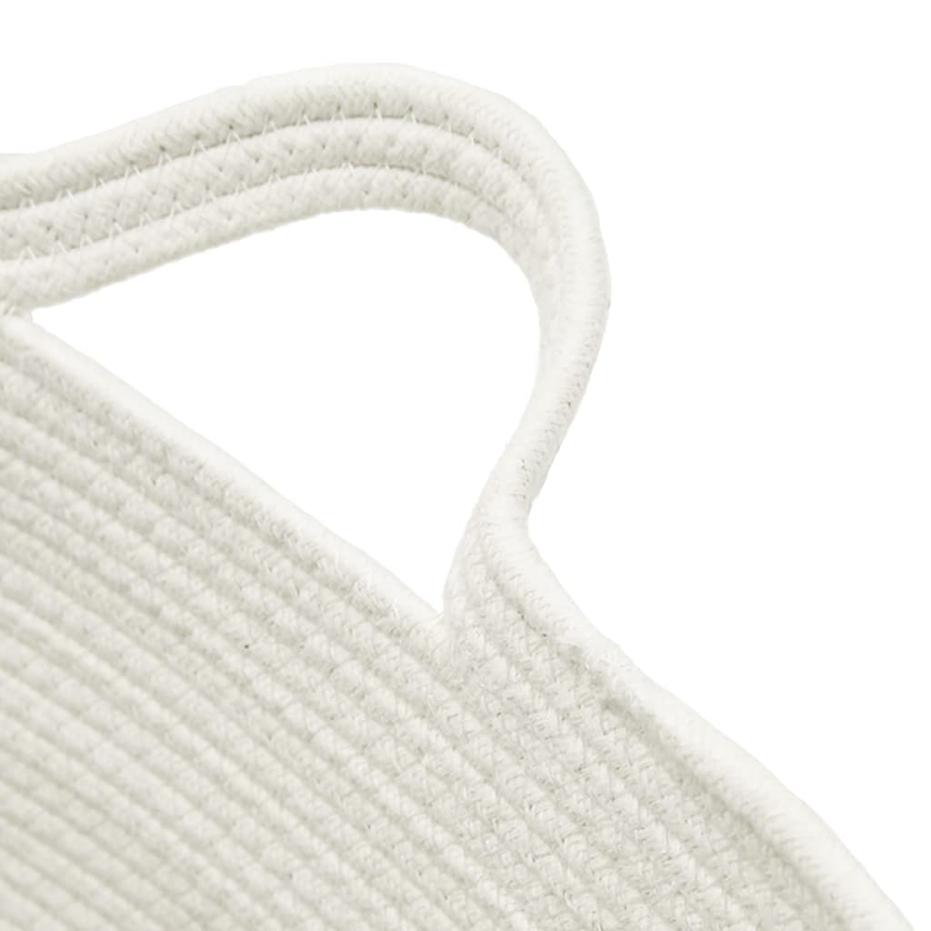  Kôš na bielizeň sivý a biely Ø60x36 cm bavlna