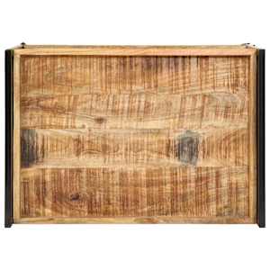 Kuchyňský vozík 80x55x70 cm masivní hrubé mangovníkové dřevo - obrázek 4