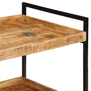 Kuchyňský vozík 80x55x70 cm masivní hrubé mangovníkové dřevo - obrázek 6