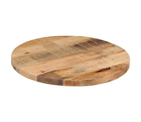 vidaXL Dessus de table &Oslash; 40x3,8 cm rond bois massif de manguier brut