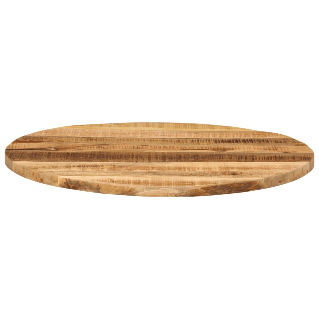 vidaXL Tafelblad rond Ø 70x1,5 cm massief ruw mangohout bruin, foto 3