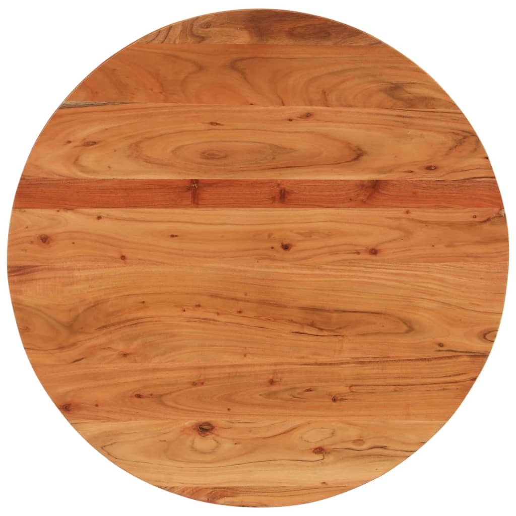 Stolní deska Ø 80 x 2,5 cm kulatá masivní akáciové dřevo