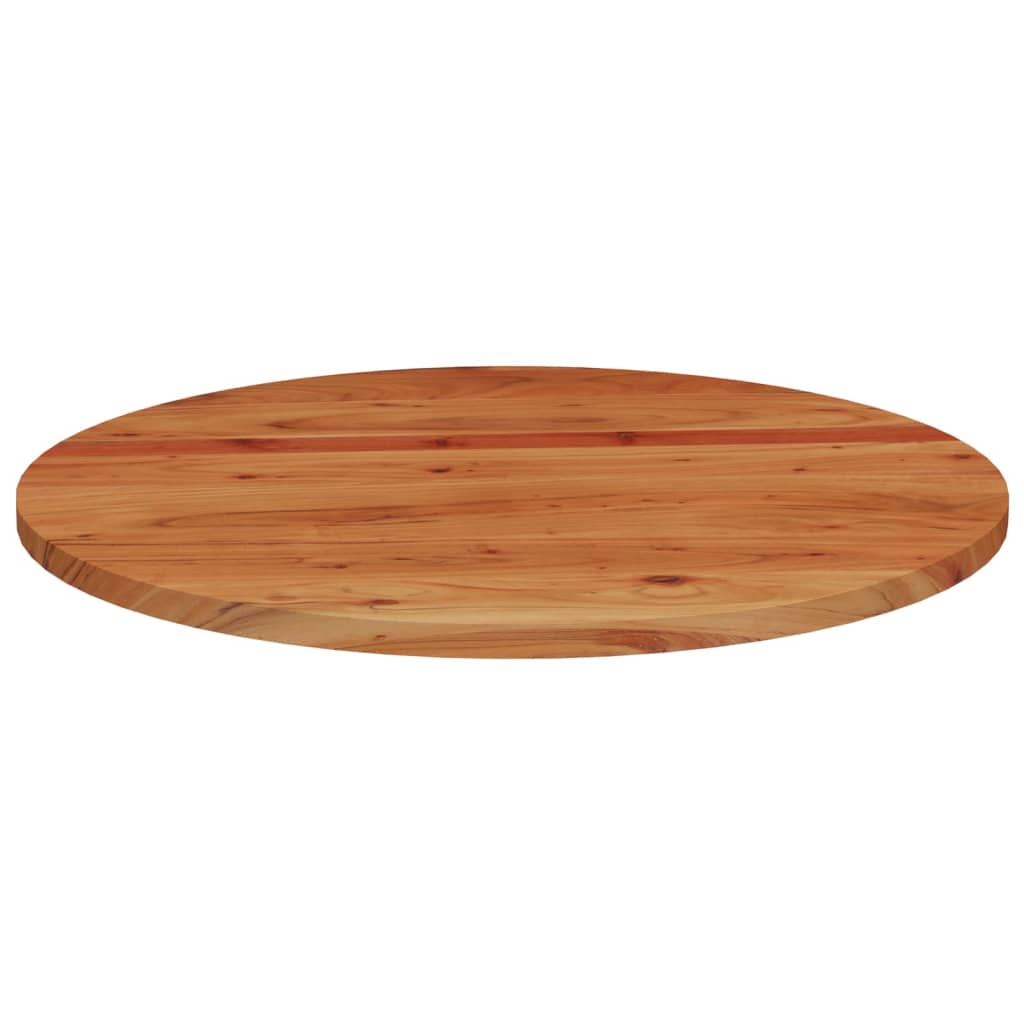 Tischplatte Ø90x3,8 cm Rund Massivholz Akazie