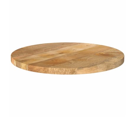 vidaXL Dessus de table Ø 40x3,8 cm rond bois de manguier massif