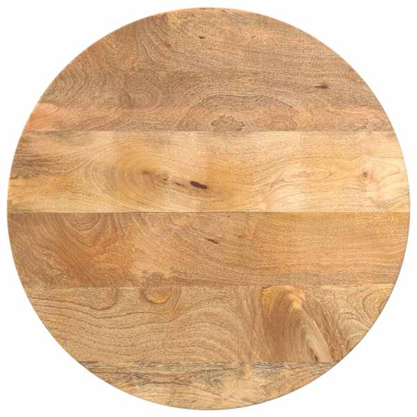 vidaXL &uuml;mmargune lauaplaat, &Oslash;50x2,5 cm, mangopuit