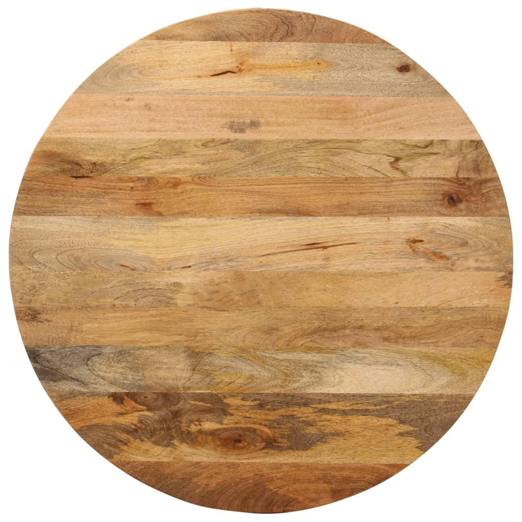 vidaXL Blat de masă rotund, Ø 90x2,5 cm, lemn masiv de mango brut