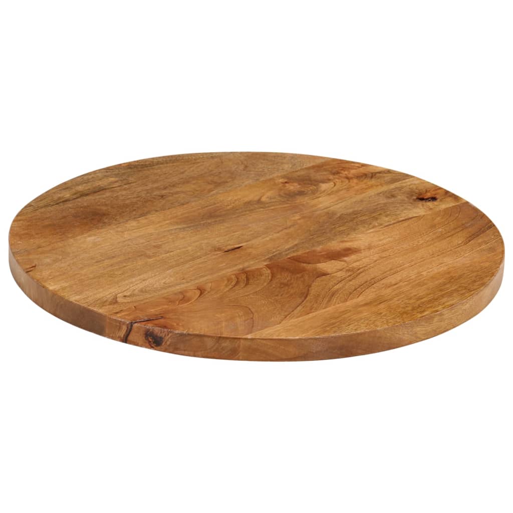 vidaXL Table Top Ø 50x2.5 cm Round Solid Wood Mango