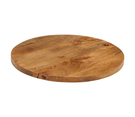 vidaXL Tafelblad rond &Oslash; 50x3,8 cm massief ruw mangohout