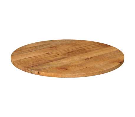 vidaXL Tablero de mesa redondo madera maciza de mango &Oslash; 70x2,5 cm