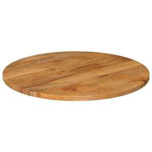 vidaXL Tablero de mesa redondo madera maciza de mango &Oslash; 90x2,5 cm
