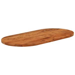 Stolní deska 80 x 40 x 2,5 cm oválná masivní akáciové dřevo - obrázek 3