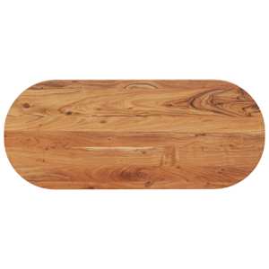 Stolní deska 120 x 50 x 2,5 cm oválná masivní akáciové dřevo - obrázek 1