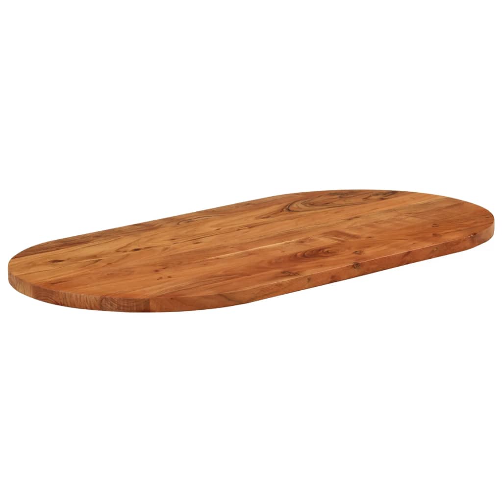 vidaXL tömör akácfa ovális asztallap 80 x 40 x 3,8 cm