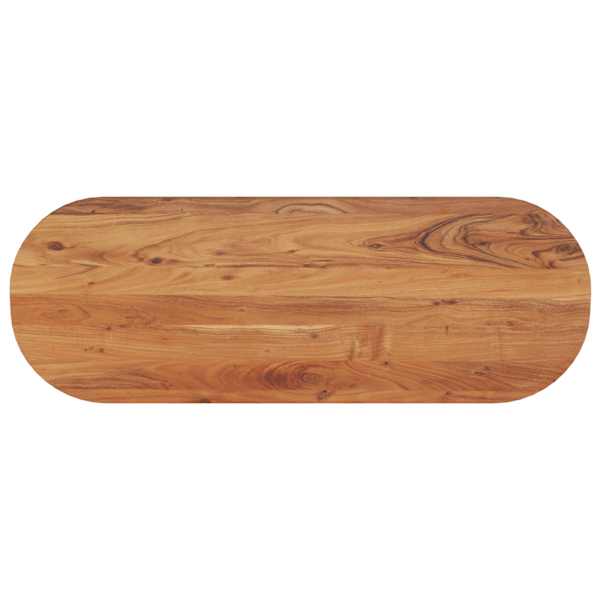 vidaXL lauaplaat, 110 x 40 x 3,8 cm, ovaalne, akaatsiapuit