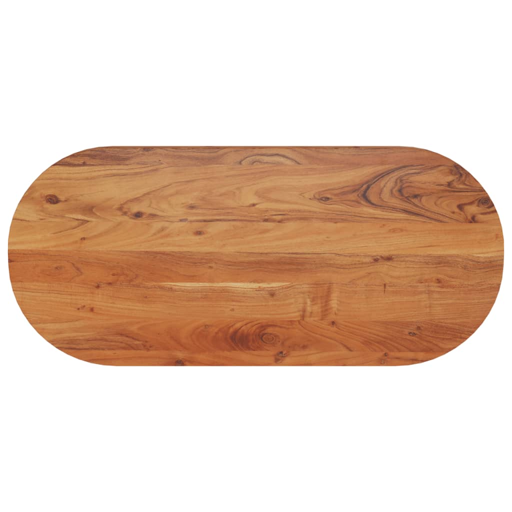 vidaXL Blat de masă oval, 110x50x3,8 cm, lemn masiv de acacia