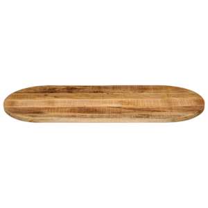 Stolní deska 100 x 50 x 2,5 cm oválná masivní hrubý mangovník - obrázek 3