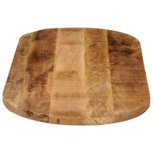 Stolní deska 100 x 50 x 2,5 cm oválná masivní hrubý mangovník - obrázek 4
