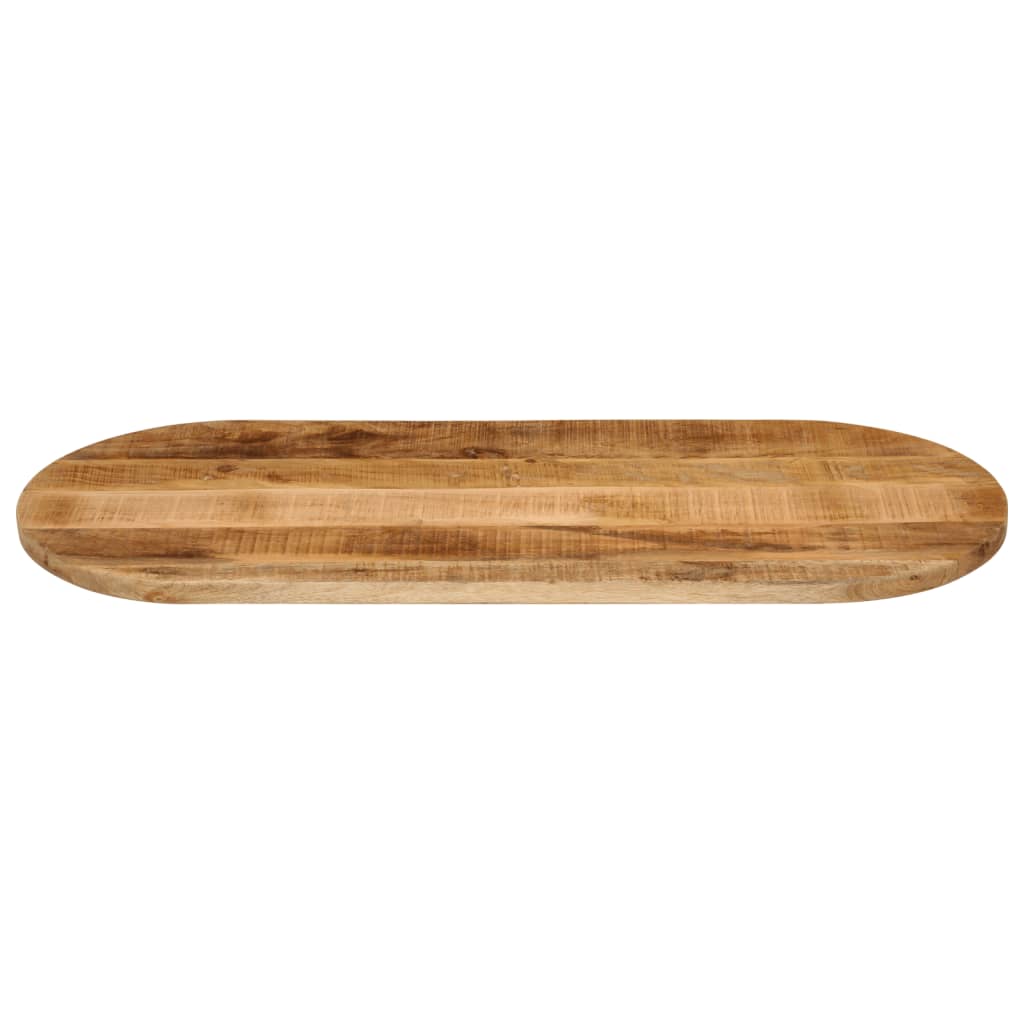 Thumbnail - vidaXL Tischplatte 100x50x3,8 cm Oval Raues Massives Mangoholz