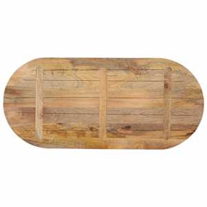 Stolní deska 100x50x2,5 cm oválná masivní mangovníkové dřevo - obrázek 5