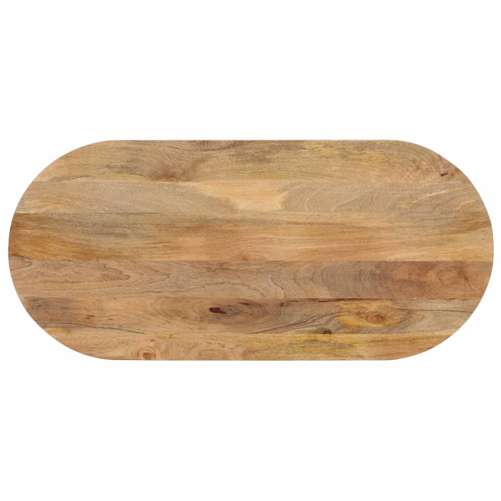 vidaXL Blat de masă oval, 140x50x2,5 cm, lemn masiv de mango