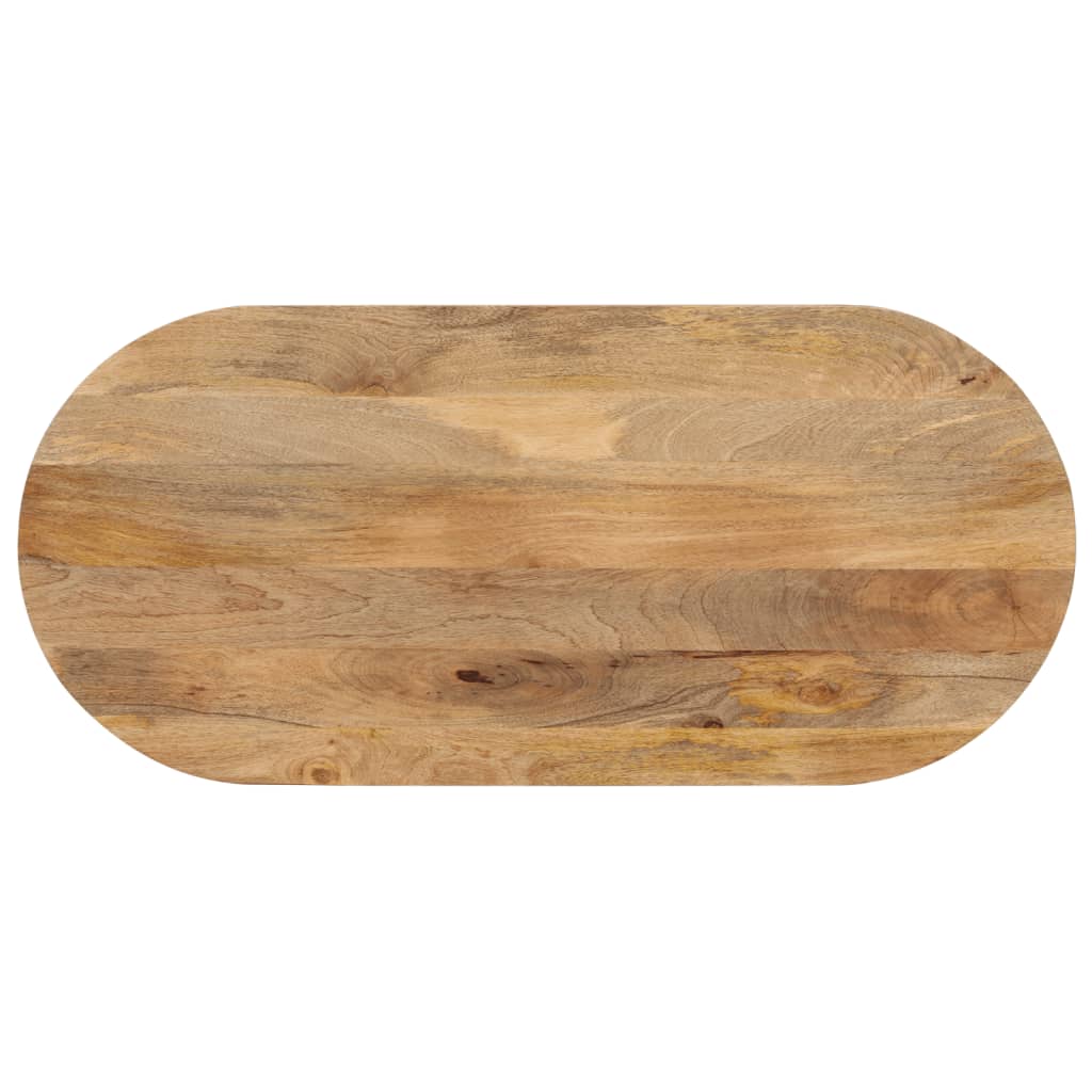 vidaXL Stolní deska 110x40x3,8 cm oválná masivní mangovníkové dřevo