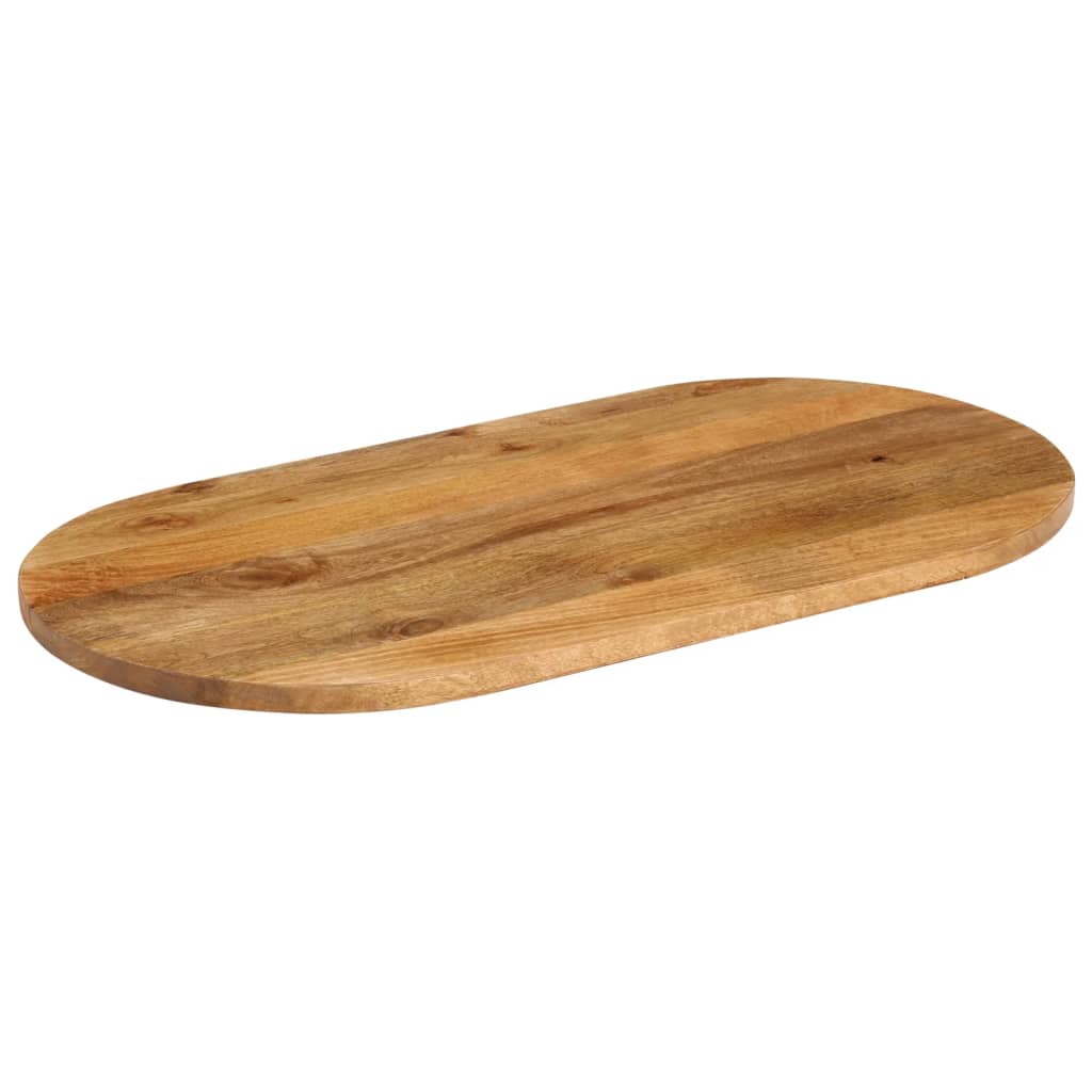 vidaXL tömör mangófa ovális asztallap 110 x 40 x 2,5 cm