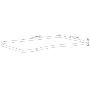 Stolní deska 80x50x2,5 cm obdélníková masivní akáciové dřevo - obrázek 9