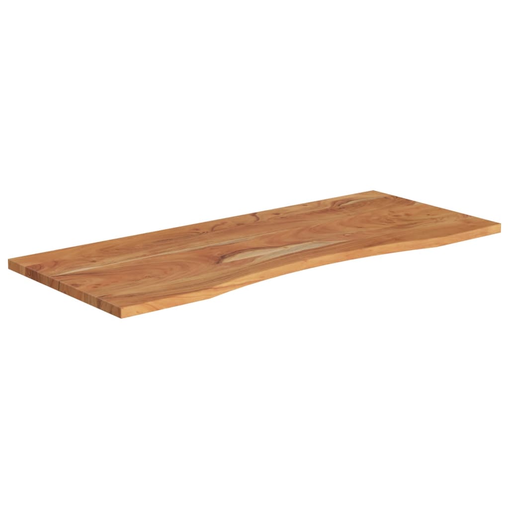 vidaXL Työpöydän pöytälevy 110x50x2,5 cm suorakaide täysi akasiapuu
