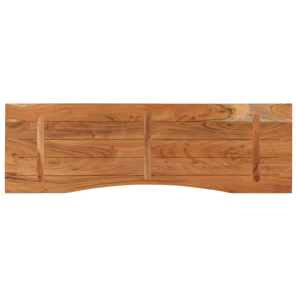 Schreibtischplatte 140x50x2,5 cm Rechteckig Massivholz Akazie