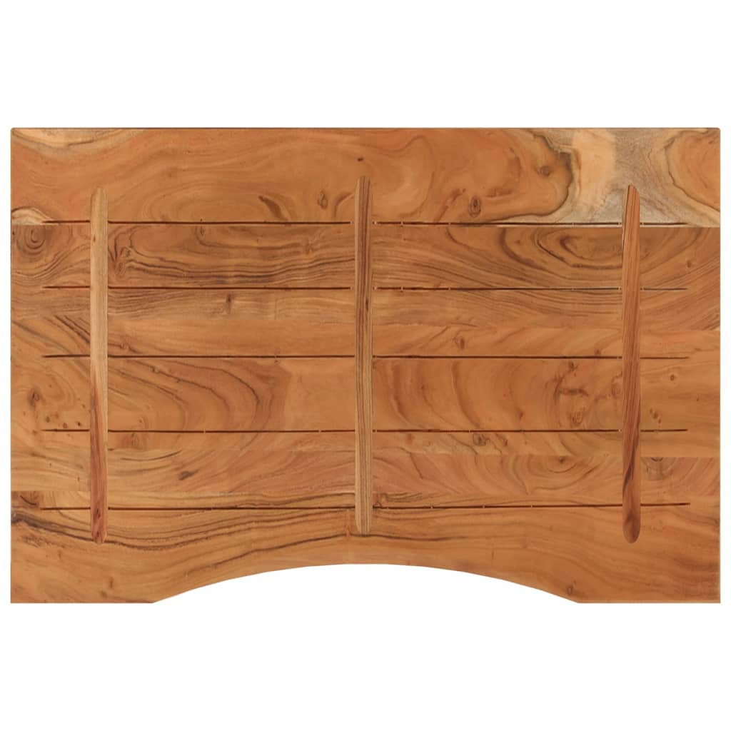Schreibtischplatte 80x60x2,5 cm Rechteckig Massivholz Akazie