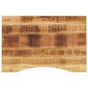 vidaXL kumerusega lauaplaat, 80x50x2,5 cm, t&ouml;&ouml;tlemata mangopuit