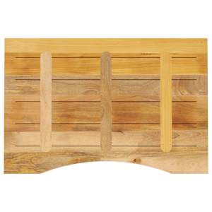 Stolní deska s výřezem 80 x 60 x 2,5 cm masivní hrubý mangovník - obrázek 5