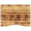 vidaXL kumerusega lauaplaat, 100x80x2,5 cm, t&ouml;&ouml;tlemata mangopuit