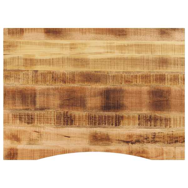 vidaXL kumerusega lauaplaat, 100x80x2,5 cm, t&ouml;&ouml;tlemata mangopuit