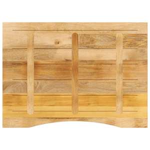 Stolní deska s výřezem 100x80x2,5 cm masivní hrubý mangovník - obrázek 5