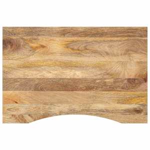 vidaXL kumerusega lauaplaat, 80x50x2,5 cm, t&ouml;&ouml;tlemata mangopuit